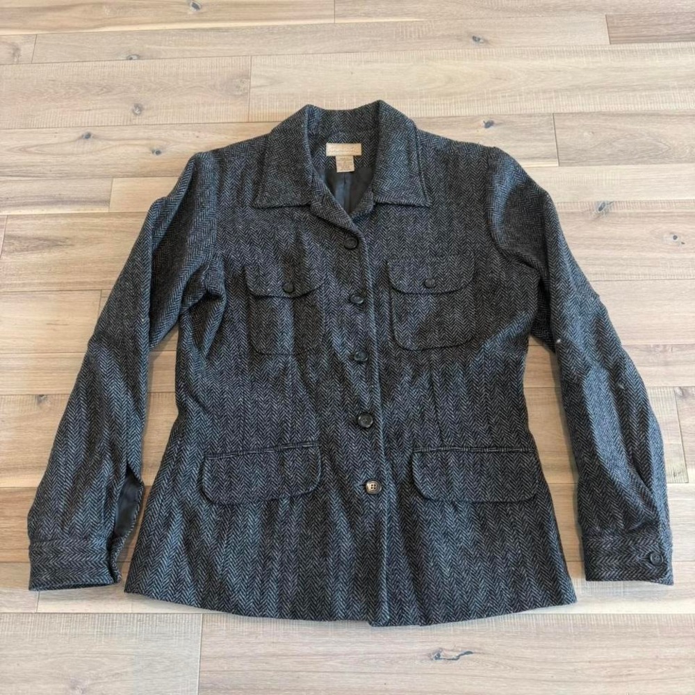Aeropostale grey wool herringbone blazer Size M